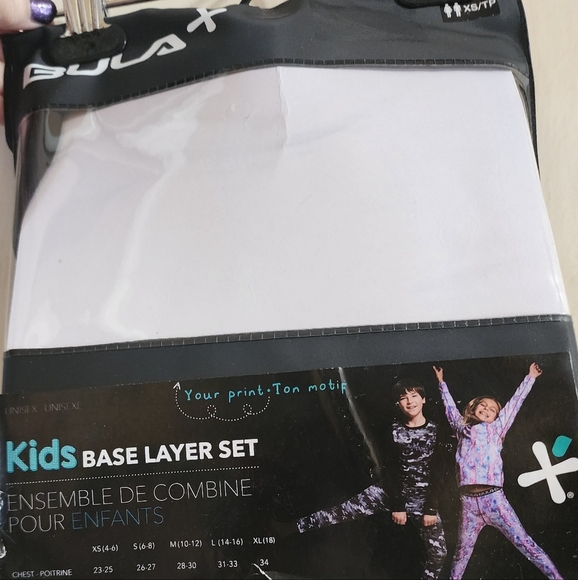 NWT Bula Kids Base Layer Set Black XS Thermal Top & Bottom Fall Winter Unisex - Picture 1 of 6